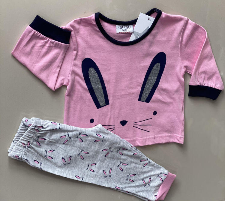 Picture of G3454- THIN COTTON GIRLS TWO-PIECE PYJAMA LONG SLEEVE